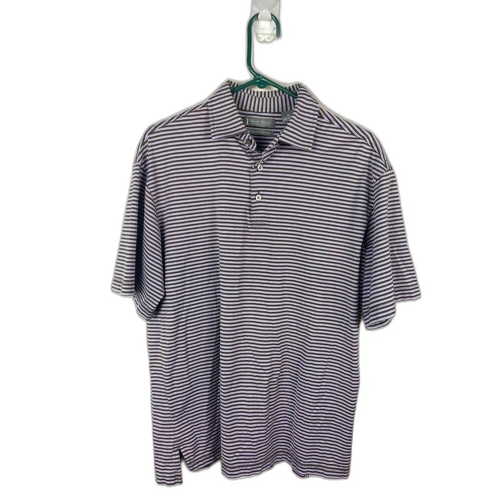 Daniel Cremieux Signature Collection Striped Triple Mercerized Cotton Polo M‎